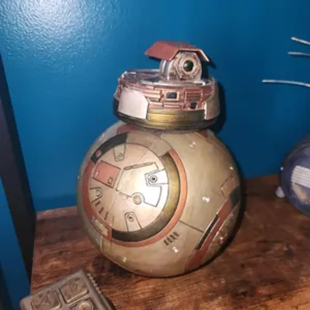 Original droid, hand painted, mixed metals