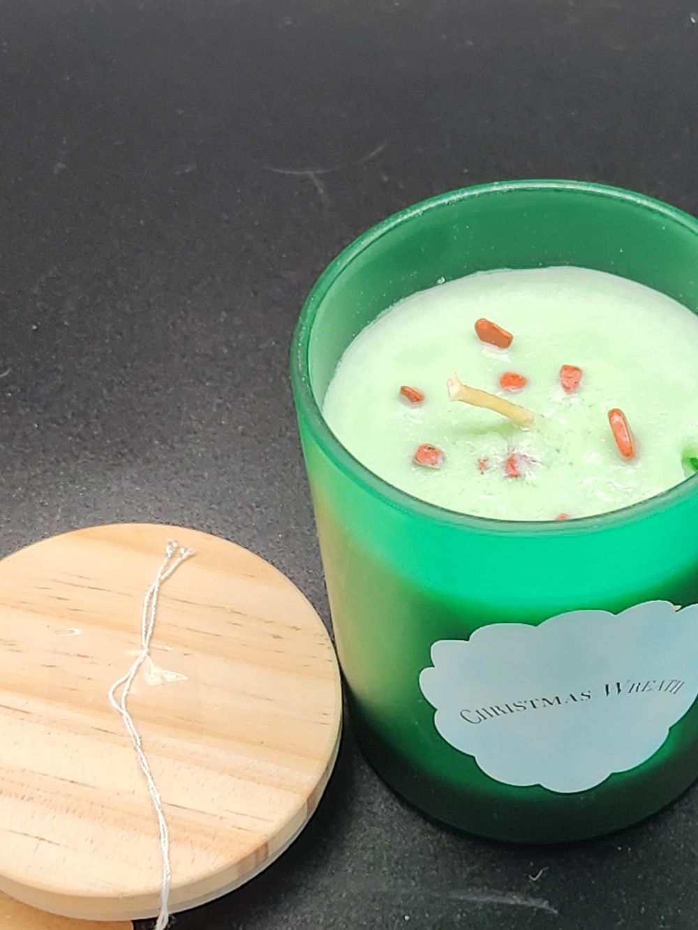 Christmas Wreath candle